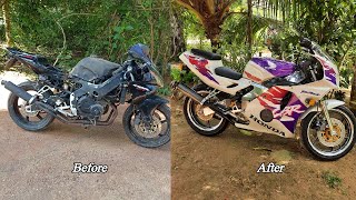 Honda CBR 250 MC22 Full Restoration  4 cylinder engine 24Min video [upl. by Atiran]