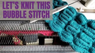 Bubble Stitch to Knit on Any Machine [upl. by Analak]