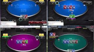 MultiTabling Jackpot SpinNGos on Americas Cardroom [upl. by Farley]