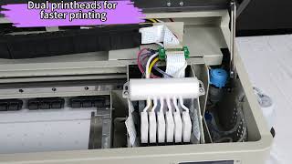 New product speed display 13 inch DTF printer pro dual head [upl. by Naresh]