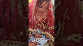 Bridal signature on nikah signature emotional nikah wedding nikah indianvloggerpriyankapant [upl. by Ahsiemac]