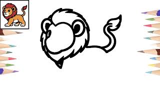 Como dibujar un LEON de forma fácil  How to draw a LION easy way [upl. by Selhorst]