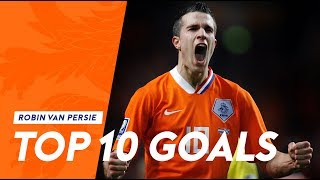 Robin van Persie  Top 10 goals in Oranje [upl. by Savihc]