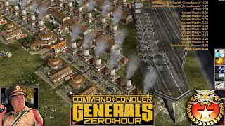 Aircraft Carrier on Land  China Infantry  1vs7 Generals  Command amp Conquer Generals Zero Hour [upl. by Oetsira]