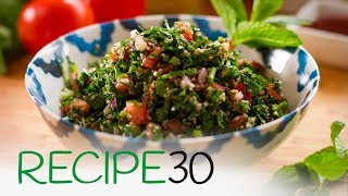 How to make the perfect taboule or tabbouleh a Super Healthy Lebanese Salad [upl. by Deerdre]