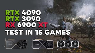 RTX 4090 vs RTX 3090 vs RX 6900 XT Test in 15 Games [upl. by Akieluz405]