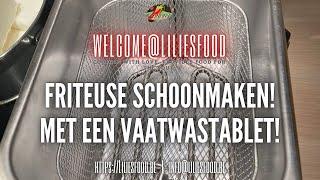 Friteuse schoonmaken met één vaatwastablet is een GAMECHANGER [upl. by Otti512]