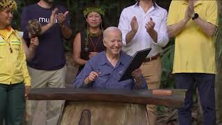 President Biden in the Amazon Brazil  two sequences [upl. by Jb]