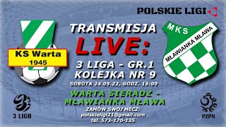 LIVE WARTA SIERADZ  MŁAWIANKA MŁAWA [upl. by Fish]