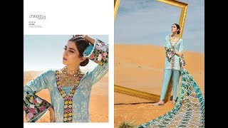 Crimson Luxury Lawn By Saira Shakira Spring Summer 2018 [upl. by Hogg]