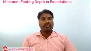 Minimum Footing Depth in Foundations for House Building [upl. by Enelyt]