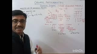 Photochemistry Selection rule for electronic transition Jablonski diagram [upl. by Eggleston]