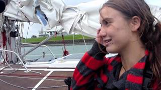 Interview with Laura Dekker Arriving in New Zealand [upl. by Imugem452]