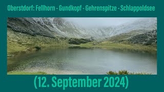 Erster Schnee in den Oberstdorfer Bergen zwischen Fellhorn und Kanzelwand 12 September 2024 ￼ [upl. by Purse]