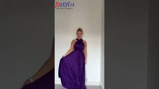 How to wear a convertible infinity dress tutorialsInfinityDresscom [upl. by Paton]