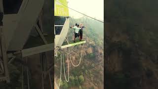 Nepal Bungy Jump Live  Suspension Bridge of Kusma  World 2nd Highest Bungy Jump 228 Meters  Part2 [upl. by Trinity]