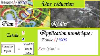 Maths 5éme 6éme  Les échelles  dune réduction et agrandissement [upl. by Annavaig]