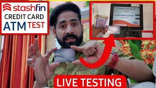 Stashfin Credit Card से ATM से पैसे निकाले FREE Live Test  Stashfin Credit card to Bank transfer [upl. by Thane48]