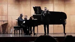 Cavatine Op144 di Camille SaintsSaens trombone MASSIMO LA ROSA [upl. by Yeldahc]