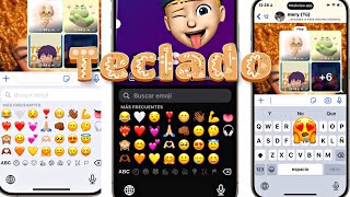 TECLADO estilo IPHONE para android 2024 emoji sonido iOS 🙈❤️‍🔥❤️‍🔥keyboardiphone estiloiphone [upl. by Yauqaj]