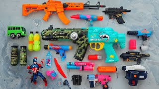 Shoot Plastic Nerfgun Like  Watergun Soft Bullet Sniper Ak47 M16 Machine Gun Nerf 232 [upl. by Asoral]