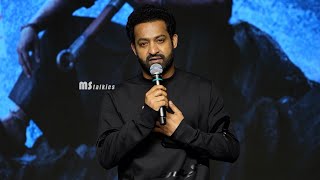 Jr NTR Speech at Devara Success Meet  MS Talkies [upl. by Rapsag]