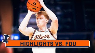 Fairleigh Dickinson at Illinois  Highlights  Big Ten Mens Basketball  Dec 29 2023 [upl. by Edgardo161]