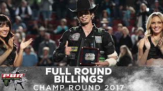 FULL CHAMP ROUND JB Mauney Rides Bruiser for 9475 Points to WIN Billings  2017 [upl. by Atsirhc]