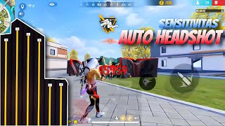 SETENGAH SERVER KENA HEADSHOT😍  SETINGAN FF AUTO HEADSHOT 2022  SENSITIVITAS FF [upl. by Eimam]