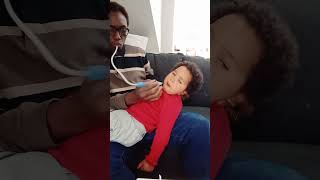 How to remove catarrh from babies nose catarrh nosefrida nasaldrop baby snotsucker shortsfeed [upl. by Anaehr396]