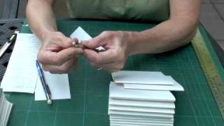 Bookbinding tutorial part 1 [upl. by Nnylidnarb]