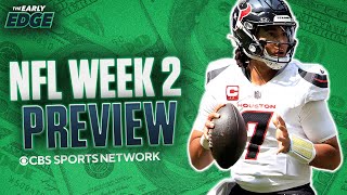 NFL Week 2 BEST BETS and PICKS  The Early Edge [upl. by Platto]