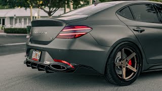 Veloce Kit Part 2  Rear Diffuser and Spats for Genesis G70 2022 [upl. by Aztilem]