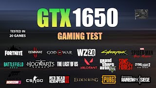 GTX 1650  Test in 20 Games in 2023  GTX 1650 Gaming Test [upl. by Blackburn]