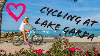 Cycling at Lake Garda  with the best camping ever in Torbole [upl. by Ttebroc]