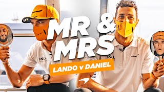 Lando Norris and Daniel Ricciardo play Mr amp Mrs [upl. by Orabelle762]