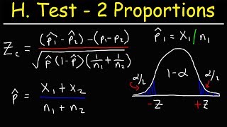 Hypothesis Testing With Two Proportions [upl. by Slen]