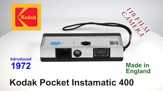 1972 Kodak Pocket Instamatic 400  110 Film Camera [upl. by Frager764]