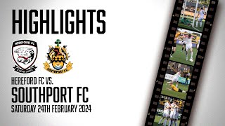 HIGHLIGHTS  Hereford 21 Southport [upl. by Etnoled]