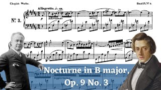 Josef Hofmann plays Chopin Nocturne in B major Op 9 No 3 1938 [upl. by Merideth]