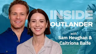 OUTLANDER Aftershow Sam Heughan amp Caitríona talk the Season 7 Part 2 premiere  TV Insider [upl. by Lothario]