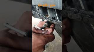 motorcycle chain cutting karne ka tools Yamaha FZ chain tools [upl. by Llerat]