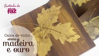 DIY  Caixa efeito madeira e ouro Marcco Venturelli [upl. by Ardrey]