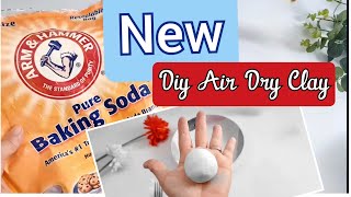 NEW Easy DIY Air Dry Clay Recipe  Baking Soda Clay [upl. by Ennasil]