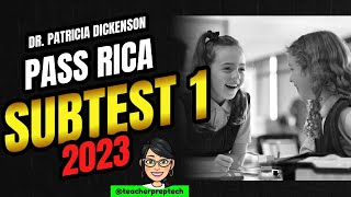 Get Ready for RICA Subtest 1  Heres What You Need to Know for a 2023 PASS [upl. by Alleirbag]