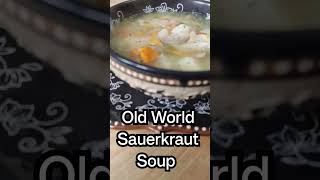 Sauerkraut Soup Soup from the PAST realfood authenticfood sauerkrautsoup [upl. by Hulbig]