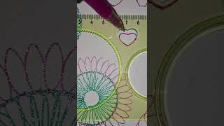 Dil art bnayi spirograph handmadeart colourpain beautiful drawingstyles spirographdrawing [upl. by Odraode751]