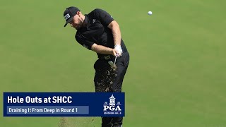 Top HoleOuts  Round 1  PGA Championship  2022 [upl. by Eiuol443]