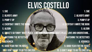 The best of Elvis Costello full album 2024  Top Artists To Listen 2024 [upl. by Ahsenwahs]