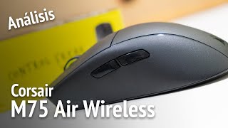 Análisis Corsair M75 Air Wireless review [upl. by Tterraj]